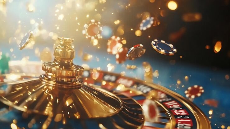 Live Sic Bo table with three dice and betting area layout