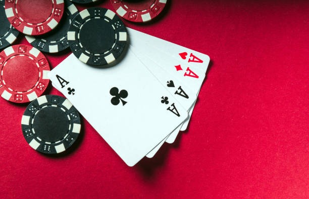 Dealer throwing three dice in slow motion